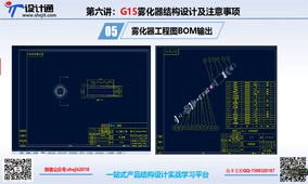 第十二讲：电子烟G15雾化器工程图BOM输出