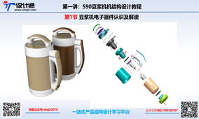 S90第一节：豆浆机结构组成及工作原理