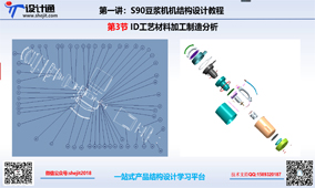 S90第三节：豆浆机结构设计ID工艺材料加工制造分析