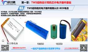 TWS耳机结构结构设计-耳机与BOX电池规格及尺寸配合：第5节