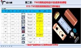 R10-TWS耳机模具制造加工资料输出-第21节